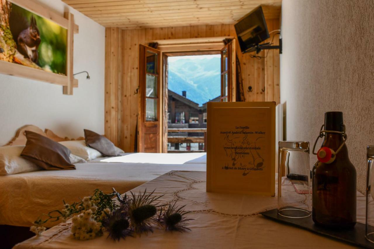 Hotel De Moiry Superieur Grimentz Bagian luar foto